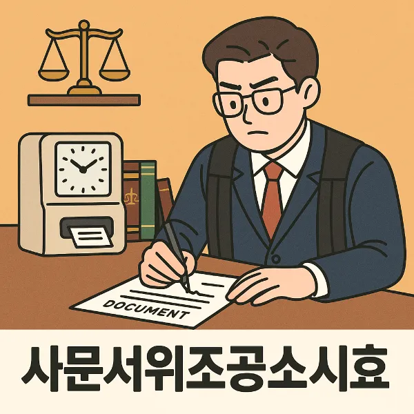 사문서위조공소시효, 군산형사전문변호사